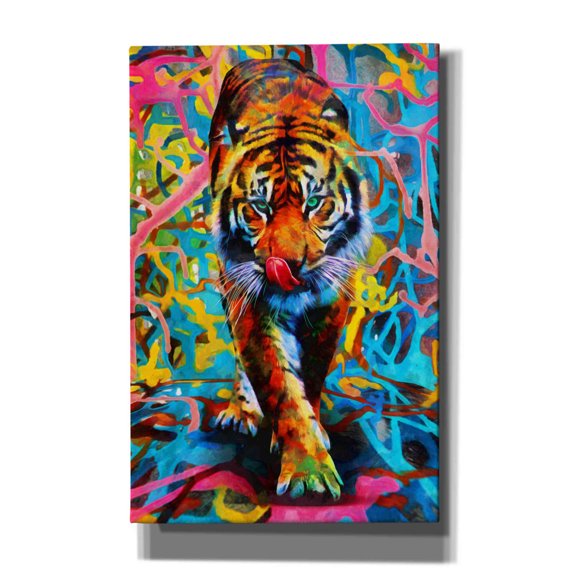 Epic Graffiti 'Cotton Candy Cobwebs' by Epic Portfolio, Giclee Canvas Wall Art, 26"x40"