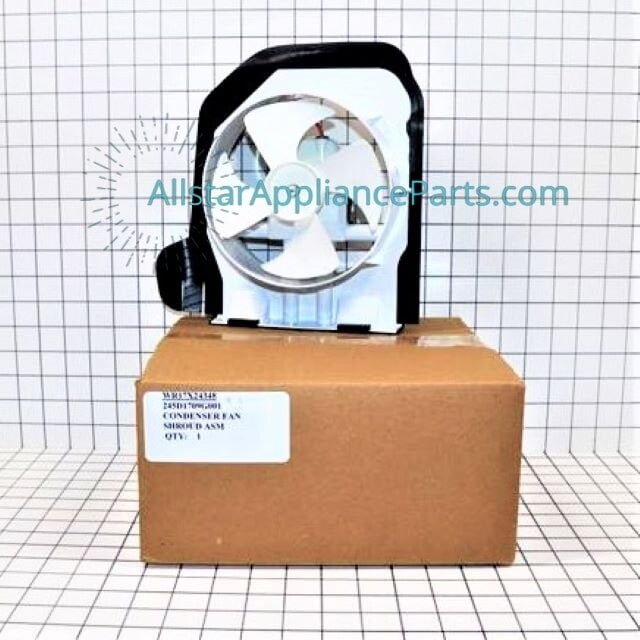 GE Refrigerator Condenser Fan Motor Assembly WR17X24348