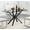 Black&black, variant on Round Dining Table for 2-4 People, Modern Glass Kitchen Table, 36" Small Dining Coffee Table, Clear Tempered Glass Tabletop with Black Metal Legs for Home, Conference, Office & Restaurant