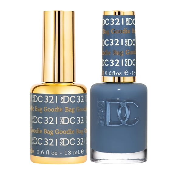 Set de esmaltes en gel DND DC Blue Collection, 15 ml, UV/LED con laca