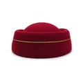 thumbnail image 3 of Gorro de azafata KAIYANG de lana de concha para mujer azul real, 3 of 5