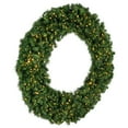 thumbnail image 2 of Vickerman 60" Douglas Fir Artificial Christmas Wreath, Warm White LED Lights, 2 of 5