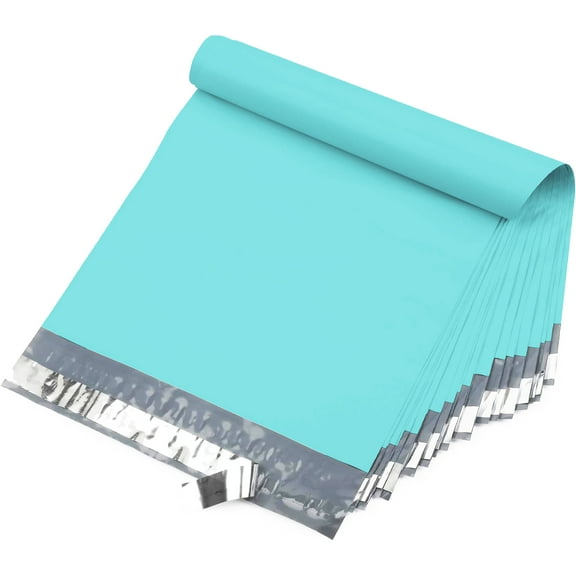 Yens 14.5X19 M7-100pcs POLY MAILERS SHIPPING ENVELOPES PLASTIC BAGS-Teal