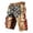 A-Beige299, variant on XIAONU Guys Vintage American Flag Tropical Print Cargo Shorts Multi Pocket Casual Bermuda Shorts