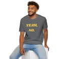 thumbnail image 5 of Mens Funny Graphic Tee Sarcastic Mens Tshirt Yeah No shirt, 5 of 5