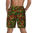 thumbnail image 2 of Lsque Mens Swim Trunks Color Music1 Pattern - Bathing Suit Compression Liner - Beach Swim Shorts Swimwear - (S-3XL) - Stretch Quick Dry -Small, 2 of 9