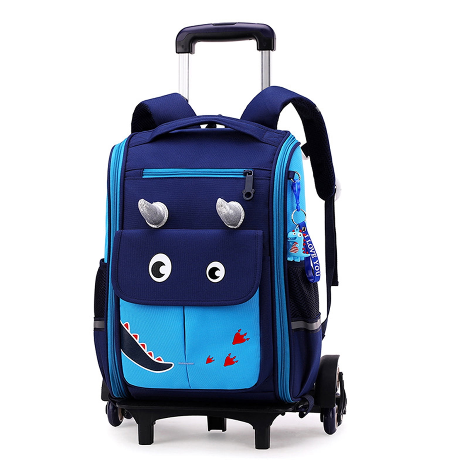 lvyH Kids Rolling Backpack for Girls Boys,Trolley Wheeled Backpacks ...