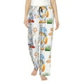 thumbnail image 2 of Kdxio Women's Comfy Stretch Gnome Camping FishingPrint Drawstring Pajama Pants-Medium, 2 of 9