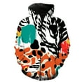 thumbnail image 1 of Sudadera con capucha y cremallera para hombre, con textura abstracta de animales, estilo hip hop, manga larga, estilo Harajuku, ropa de calle, divertida, informal, con estampado 3D, 1 of 6