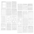 thumbnail image 4 of 24pcs Journal Stencils Painting Templates Drawing Stencils for Scrapbooking, 4 of 7