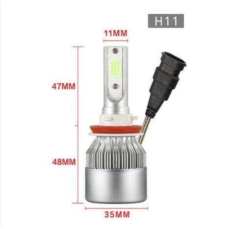Focos Led Automotriz C6 H1 H4 H7 H8/h9/h11 9005 9006 HB3 HB4 Luz antiniebla LED