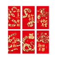 thumbnail image 1 of 6 sobres de Año Nuevo chino BLESIY paquete rojo decoración Hongbao 17 cm x 9 cm, 1 of 8