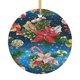 thumbnail image 1 of Adorno navideño colgante de Feliz Navidad para árbol de Navidad - Decoraciones colgantes de cerámica para fiestas - Ideas para regalar adornos navideños, 1 of 8