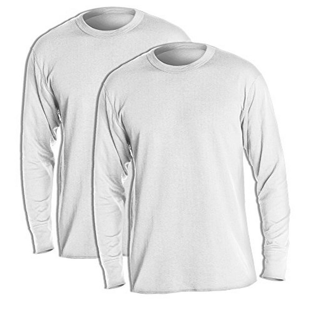 Duofold Thermals Men's Long Sleeve Crew (Pack of 2) 2 Winter White