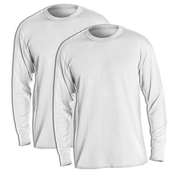 Duofold Thermals Men's Long Sleeve Crew (Pack of 2) 2 Winter White