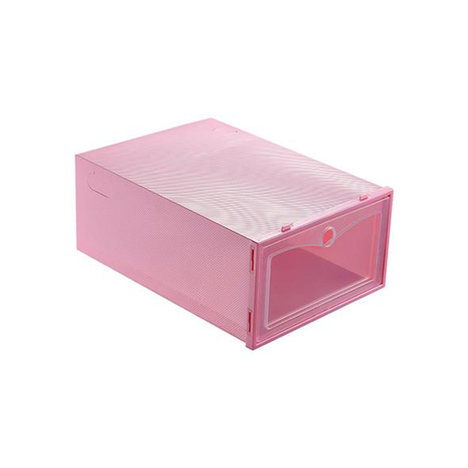 Fridja Foldable Clear Shoes Storage Box Plastic Stackable Shoe