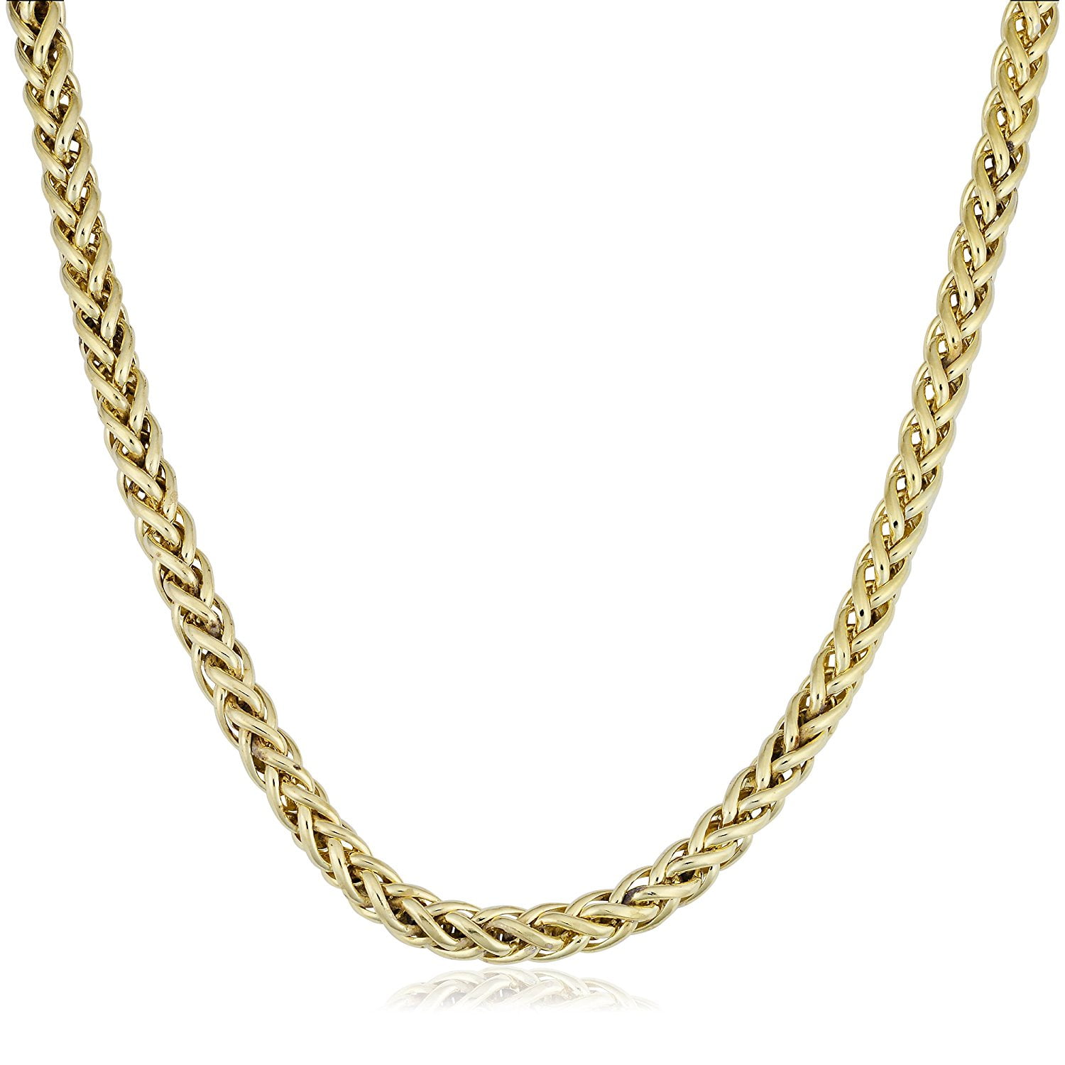 14K Yellow Gold Filled Round Franco Chain Necklace 6.0mm 18 Walmart