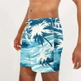 thumbnail image 5 of guisaled Mens Swimming Trunks Men's Swim Trunks, Quick Dry Swimming Beach Board Shorts, Fashion Hawaii Printed Lightweight Swimwear Bottom Bathing Suits With Pockets, 5 of 6