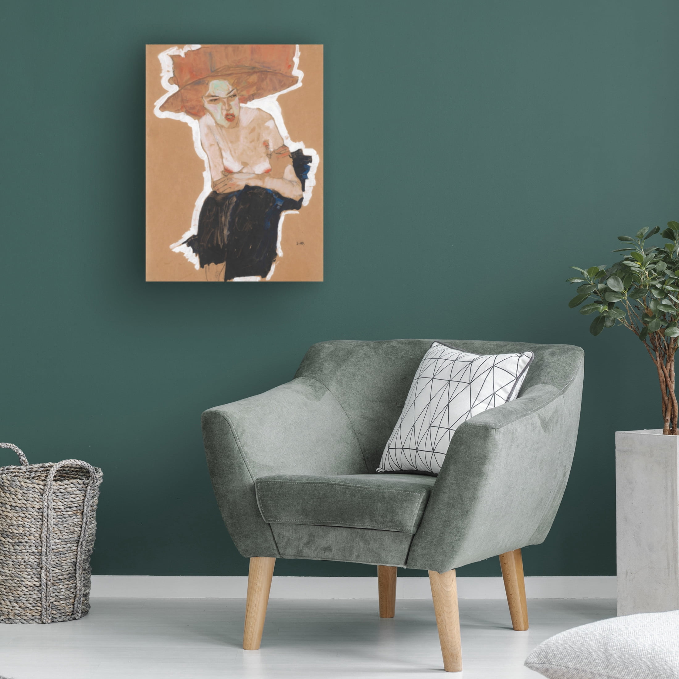 Canvas Wall Art - Pictufy 'Die HaiMische 1910' Wall Art for Living Room, Bedroom, or Office Décor by Trademark Fine Art - 24 x 32 Inches