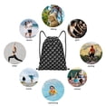 thumbnail image 4 of Horeoi Golf Balls Print Drawstring Bags for Gym Sports Yoga Travel Lightweight Foldable Sackpack for Men Women Teens, 4 of 7