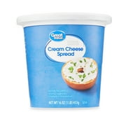 Great Value Original Cream Cheese Spread, 16 oz Tub