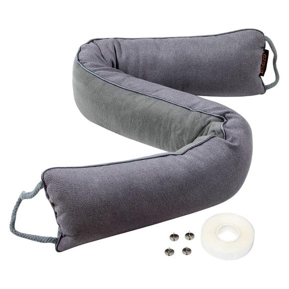 Tapón para puerta MAGZO, 36 cm, bloqueador de ruido, gris