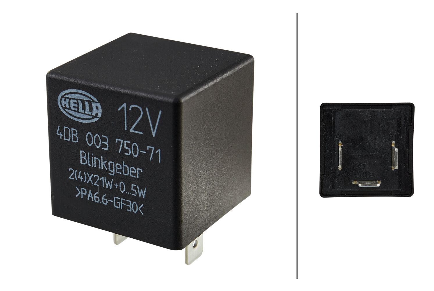 Hella 003750711 Flasher Unit 2(4) X21W+0-5W 12V 4Db