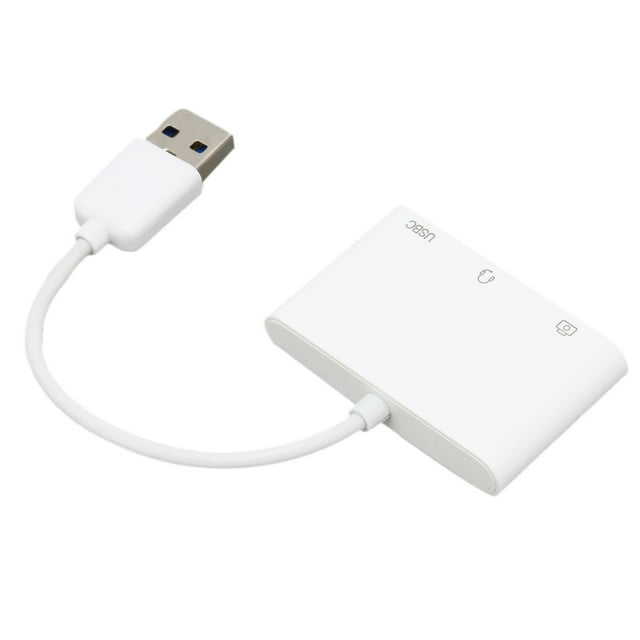 Adaptador USB 3.0 A 3,5 Mm, Adaptador 3 En 1 Diseño Multifuncional Experiencia De Actualización Plug And Play Para Varios Dispositivos Inteligentes