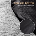 thumbnail image 6 of Round Cat Bed, Fluffy Soft Cozy Cat Bed Kennel Nest with Non-Slip Bottom, 23" L x 23" W x 8" H, 6 of 7