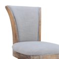 thumbnail image 4 of Tabouret Pivotant Raleigh de 30 Po en Lin Ivoire Mastic, 4 of 7