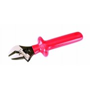 Wiha Tools Insul. Adjustable 8 Wrench w/ slip guard handle for added protection. Etched on scale for pre-setting size.