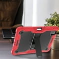 thumbnail image 6 of Case for iPad Pro 11 Inch 5th Generation 2024, Heavy Duty Shockproof Rugged Case with Pencil Holder & Built-in Stand for iPad Pro 11 Inch 2024 Protective Cover for Kids Girls Boys, Red, 6 of 8