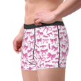 thumbnail image 2 of Easygdp Pink bows Men's Boxer Briefs,Soft and Breathable Cotton Underwear with ComfortFlex Waistband-XX-Large, 2 of 5