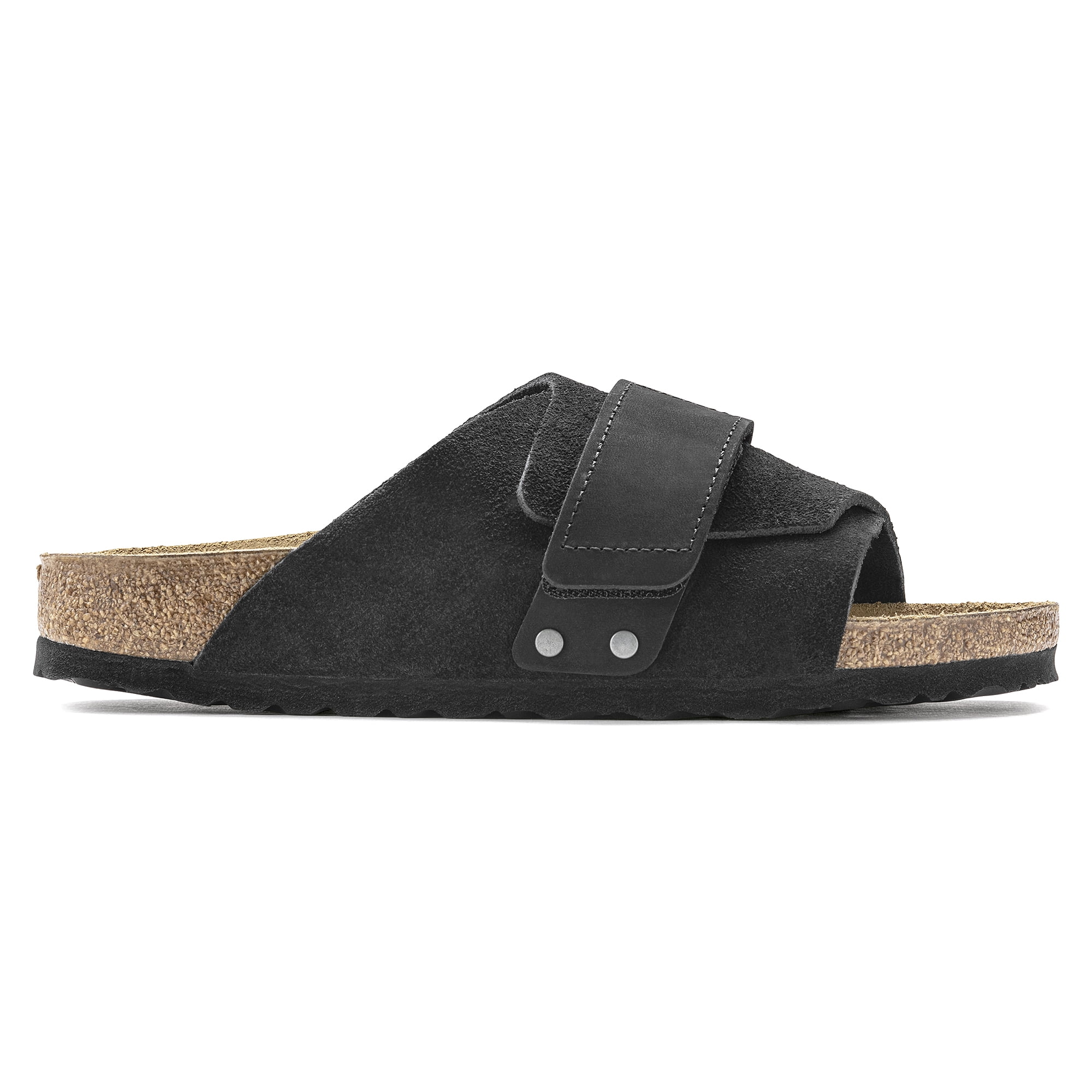 Birkenstock Kyoto Suede Sandal, 45, Black