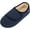 Navy Blue, variant on LongBay Women's Adjustable Diabetic Slippers Memory Foam Arthritis Edema Fuzzy House Shoes