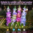 thumbnail image 4 of Jinswick Solar Flower Lights, 1 Pack Solar Garden Lights, Waterproof Solar Outdoor Lights for Yard Patio Lawn Decor for Wedding Party Garden Yard Patio Lawn Decor and Gift for Mother Yellow, 4 of 11
