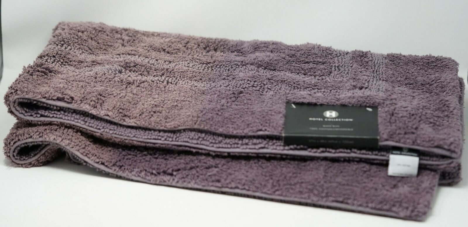 Hotel Collection 100 Cotton Reversible 27" x 48" Bath Rug Purple