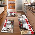 thumbnail image 2 of Floral Kitchen Rugs Sets of 3, Non Slip Kitchen Rugs and Mats Washable Farmhouse Kitchen Rugs Floral Kitchen Floor Mat Carpet Runner Rugs for Hallway Laundry Room, 2 of 12