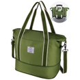 thumbnail image 1 of Bolsa de viaje WALNEW Travel Weekender impermeable verde militar, 1 of 8