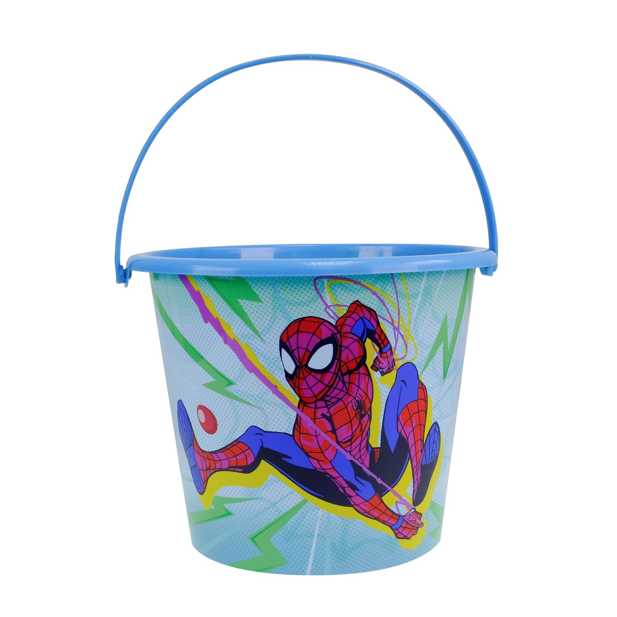 Spiderman Jumbo Plastic Easter Basket, Blue, by Ruz