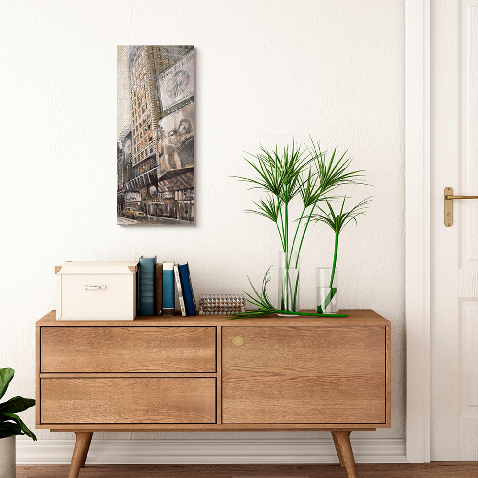 Stupell Home Décor New York City Stores Painting Canvas Wall Art by Matthew Daniels