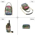 thumbnail image 3 of FORMRS Crossbody Bag for Women Shoulder Cell Phone Purse with Zipper, White Vibrant Flowers, 3 of 7
