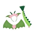 thumbnail image 4 of 3Pcs Dinosaur Wing Tail Set Kids Dragon Costume for Easter Stage Performance Pink, 4 of 10