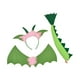 thumbnail image 4 of Juego de 3 alas de dinosaurio y cola, alas de dragón con correas elásticas para niños y niñas. Rosa, 4 of 9
