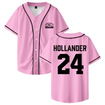 Heated Rivalry Shane Hollander Baseball Jersey Short Sleeve Button-up Shirts Women Men Streetwear Tops
