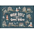 thumbnail image 2 of Marshall, Laura 24x17 White Modern Wood Framed Museum Art Print Titled - Seaside Village IV, 2 of 4