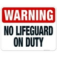 thumbnail image 1 of North Carolina No Lifeguard Sign, Complies With State Of North Carolina Pool Safety Code, (SI-62034) 24x30 Aluminum, 1 of 1