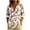 #169-White, variant on Women's Casual Loose Fit Print Long Sleeve Top with Notched Collar and Button-Up Front for Daily and Party Wear - Comfortable Polyester and Elastane Blend