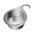 thumbnail image 2 of Cesta de drenaje para fregadero, separador de alimentos secos y húmedos, colador de pasta, cesta de drenaje multifunción de acero inoxidable para Estilo A, 2 of 8