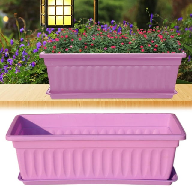 Resin Rectangular Window Trough Box Long Planter Vegetable Flower Garden Pot Home Decoration Home Decor for Wedding Decoration Holiday Decor Party Decoration Event Decoration